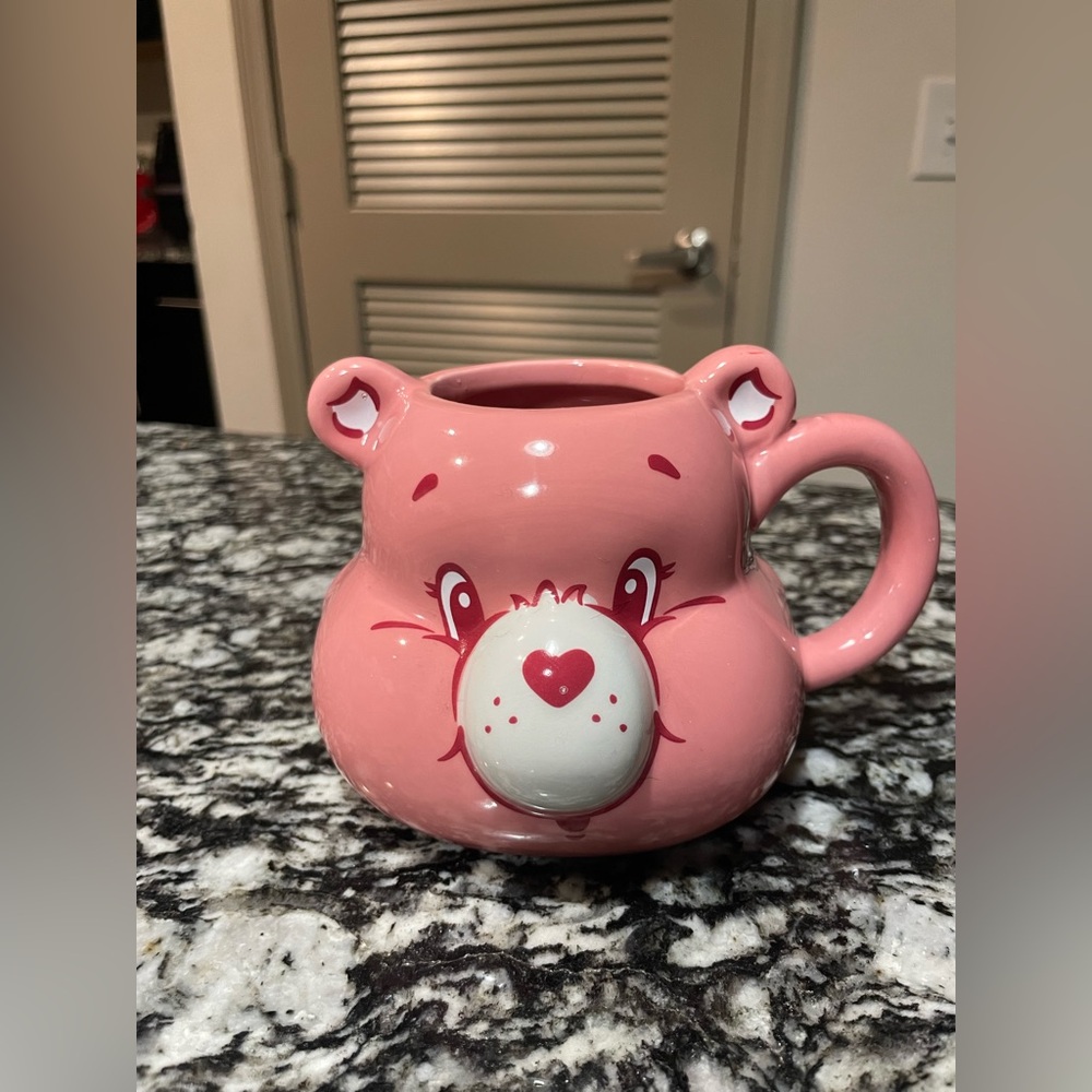 Pink Care Bear Face Mug